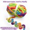 10-Pack Chunky Chenille Yarn – Super Bulky Fluffy Yarn for Crochet & Hand Knitting, 7.05 oz / 24 Yards Each, Jumbo Variegated Yarn for Baby Blankets, Cushions & DIY Crafts (White-Grey)